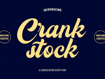 Crankstock Vintage Script Font Yazı Tipi