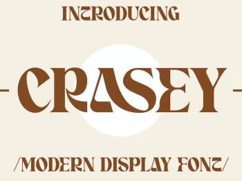 Crasey Display Font Yazı Tipi