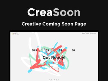 CreaSoon - Creative Coming Soon Template Yazı Tipi