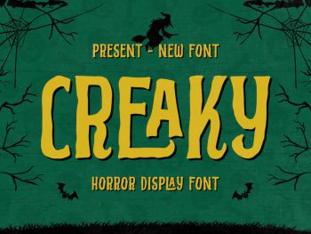 Creaky - Horror Display Yazı Tipi