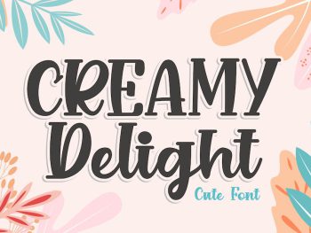 Creamy Delight Yazı Tipi