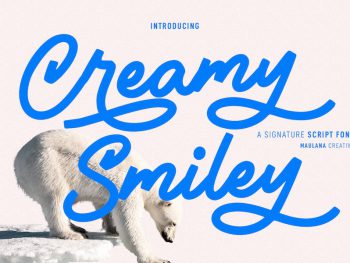 Creamy Smiley Script Font Yazı Tipi