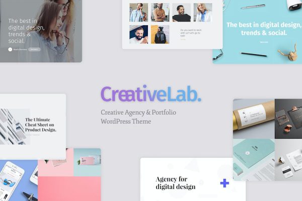 Creative Lab - Creative Studio & Agency Portfolio WordPress Teması