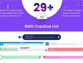 Creative List addon for elementor WordPress Eklentisi