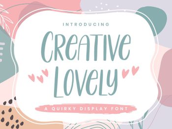 Creative Lovely - Display Font Yazı Tipi
