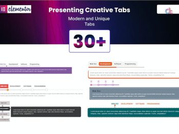 Creative Tabs addon for elementor WordPress Eklentisi