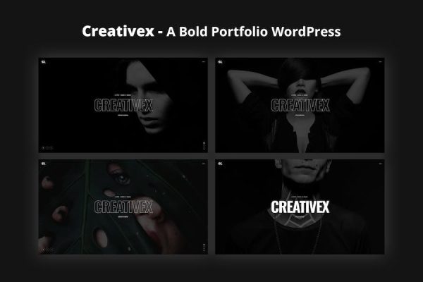 Creativex - A Bold Portfolio WordPress Teması