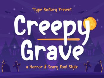 Creepy Grave - A Horror and Scary Font Style Yazı Tipi