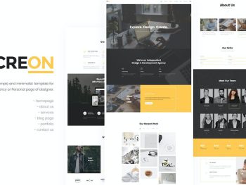 Creon - Business HTML Template Yazı Tipi