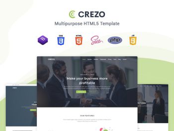 Crezo - Multipurpose HTML5 Template Yazı Tipi