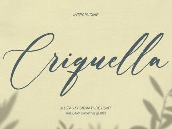 Criquella Script Font Yazı Tipi