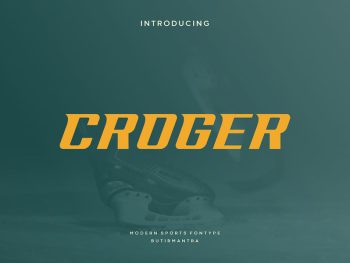 Croger - Sport Font Yazı Tipi