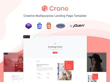 Crone - Multipurpose Landing Page Template Yazı Tipi