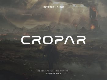 Cropar - Futuristic Font Yazı Tipi