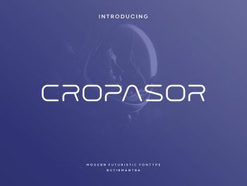 Cropasor - Futuristic Font Yazı Tipi