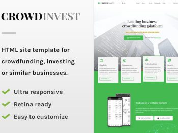 CrowdInvest - Crowdfunding Site Template Yazı Tipi