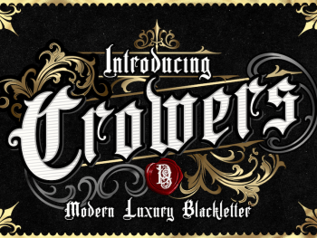 Crowers luxury Blackletter Yazı Tipi