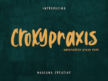 Croxypraxis Handwritten Brush Font Yazı Tipi