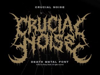 Crucial Noise - Death Metal Font Yazı Tipi