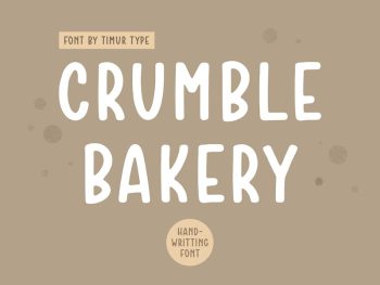 Crumble Bakery - Handwritten Font Yazı Tipi