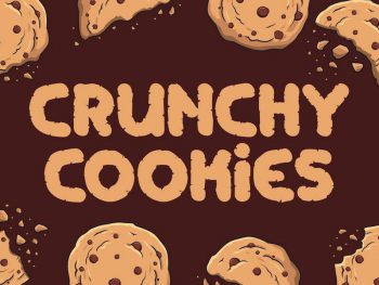 Crunchy Cookies - Bold Quirky Display Font Yazı Tipi