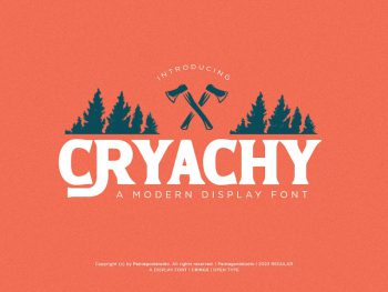 Cryachy | Modern Display Yazı Tipi