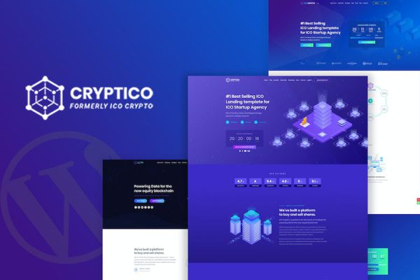 Cryptico - ICO Crypto Landing & Cryptocurrency WP WordPress Teması