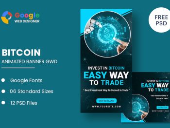 Crypto Currency Animated Banner Google Web Designe Yazı Tipi