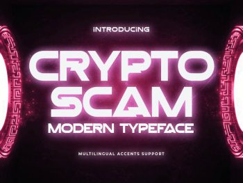 Crypto Scam - Modern Typeface Yazı Tipi