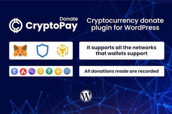 CryptoPay Donate - Cryptocurrency donate plugin WordPress Eklentisi