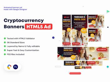 Cryptocurrency Banners HTML5 Ad Yazı Tipi