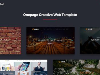 Cubic - Onepage Creative Multi-purpose Template Yazı Tipi