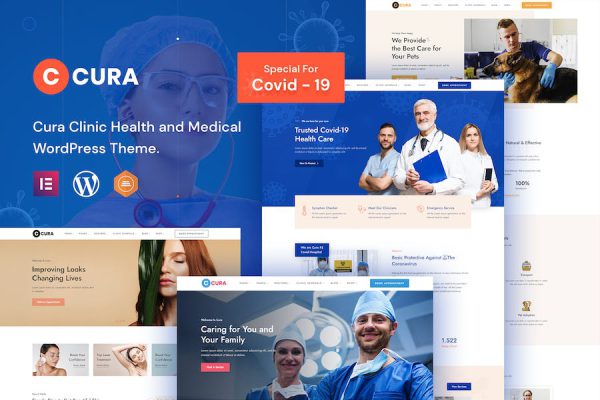 Cura - Medical Clinic Theme WordPress Teması