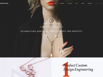 Custom Made - Jewelry Manufacturer and Store WordPress Teması