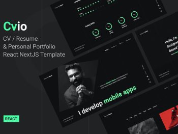 Cvio - Personal Portfolio React NextJS Template Yazı Tipi