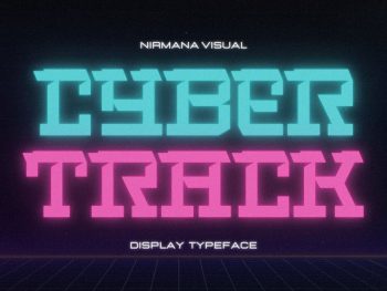 Cyber Track - Futuristic Font Yazı Tipi