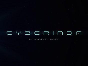 Cyberiada Font Technology Crypto Metaverse Style Yazı Tipi