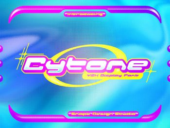 Cytone - Y2K Font Yazı Tipi