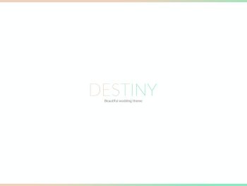 DESTINY - WEDDING HTML TEMPLATE Yazı Tipi