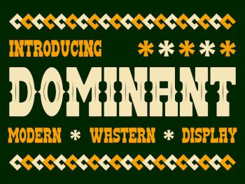 DOMINANT - A Modern Wastern Font Yazı Tipi