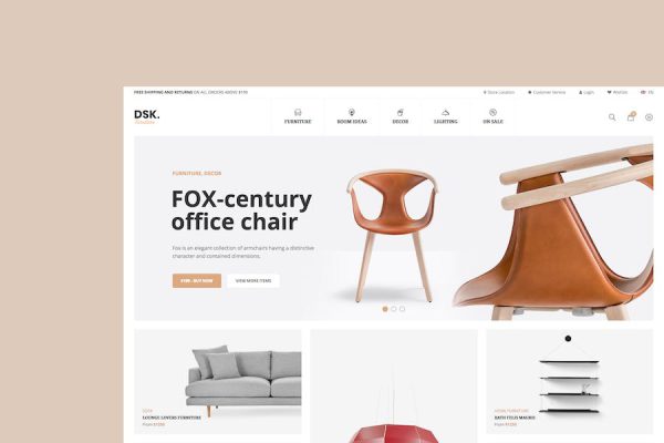 DSK - Furniture Store WooCommerce WordPress Teması