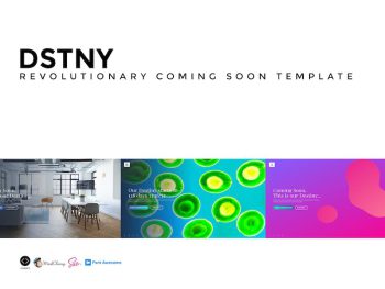 DSTNY - Revolutionary Coming Soon Template Yazı Tipi