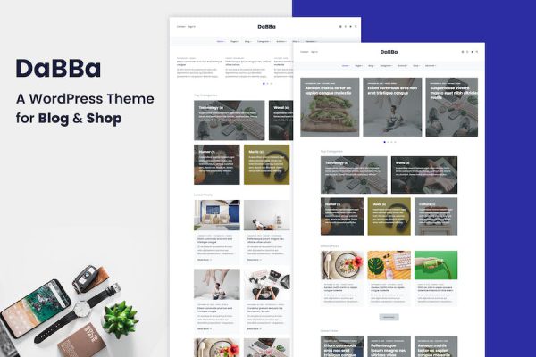 Dabba – A For Blog & Shop WordPress Teması