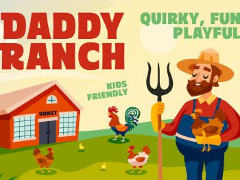 Daddy Ranch - Kids Fun Fonts Yazı Tipi