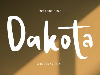 Dakota | A Display Font Yazı Tipi