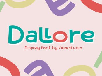 Dallore - Display Font Yazı Tipi