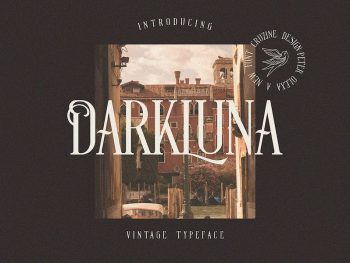 Dark Luna Vintage Condensed Serif Yazı Tipi