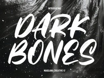 Darkbones Handwritten Display Font Yazı Tipi