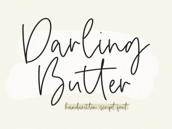 Darling Butter - Handwritten Font Yazı Tipi