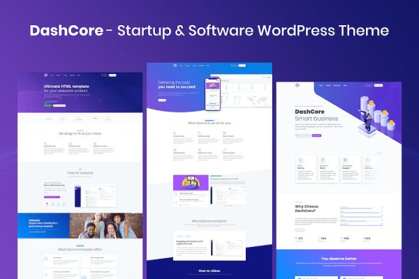 DashCore - Startup & Software WordPress Teması